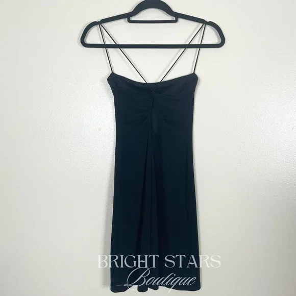 Rare Vintage Black Dress Alt ASO Rachel Green Friends Womens Mini Event Party - Picture 4 of 6